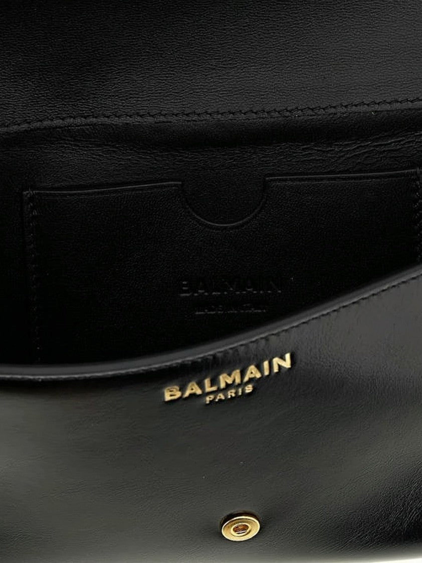 Balmain Rectangular Black Calf Leather Wallet