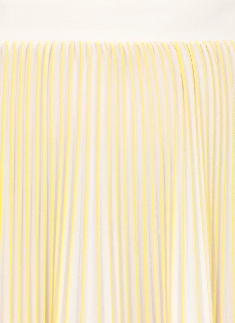 Fabiana Filippi Flowing Pleated Skirt With Contrasting Color Details