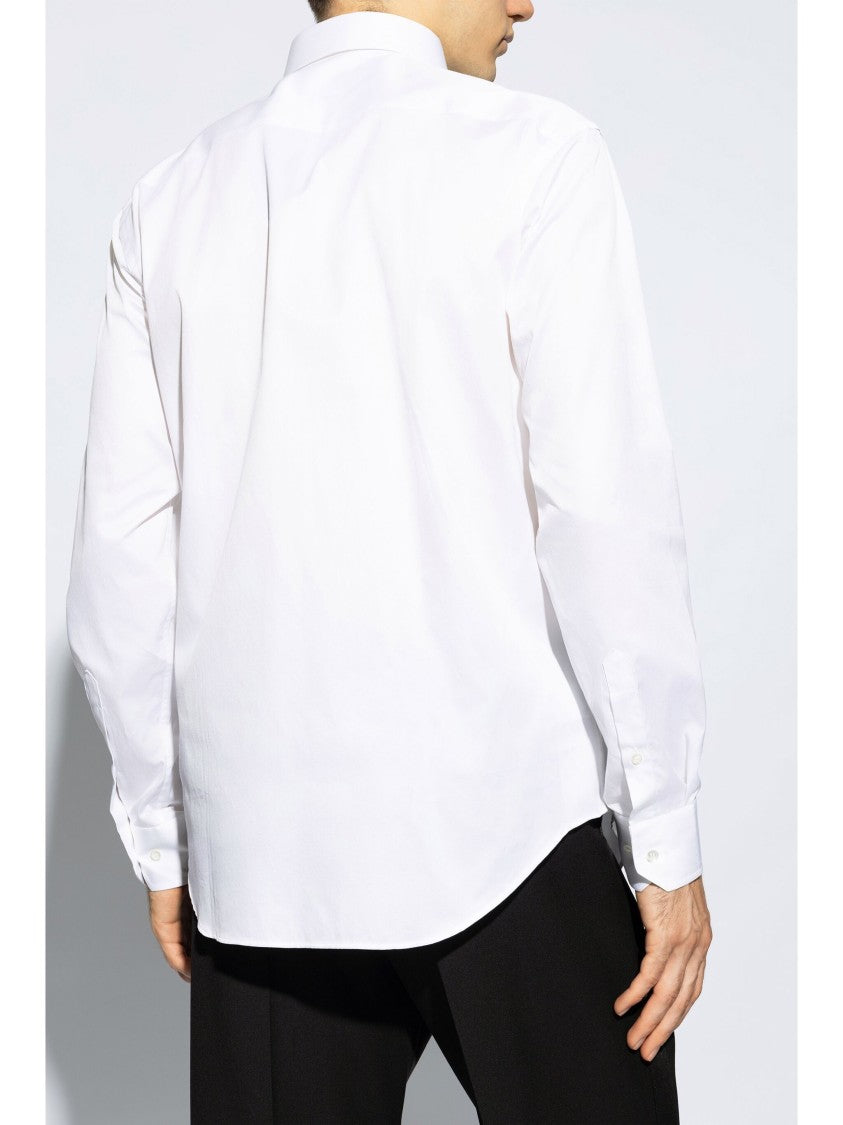 Giorgio Armani Pure Cotton Twill French Collar Shirt