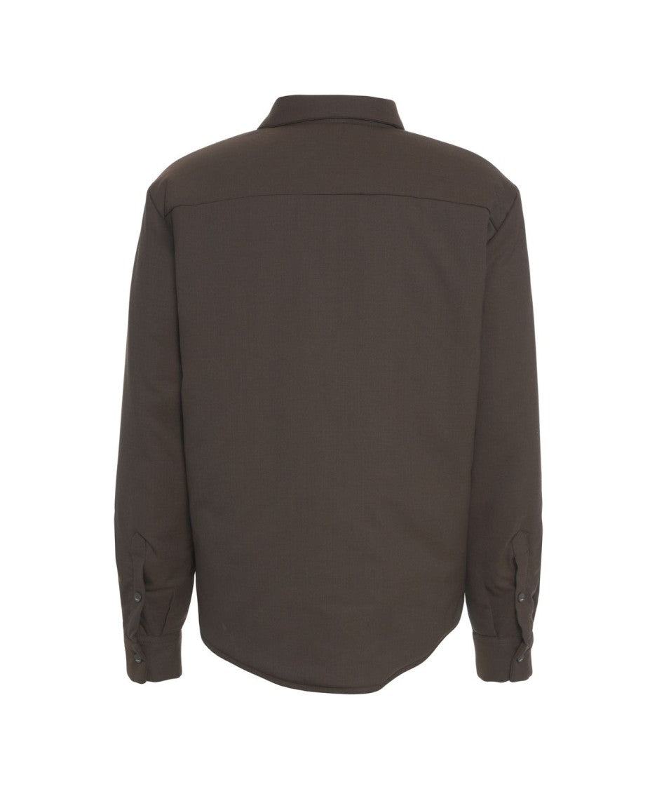 Cruna Padded Overshirt With Classic Collar