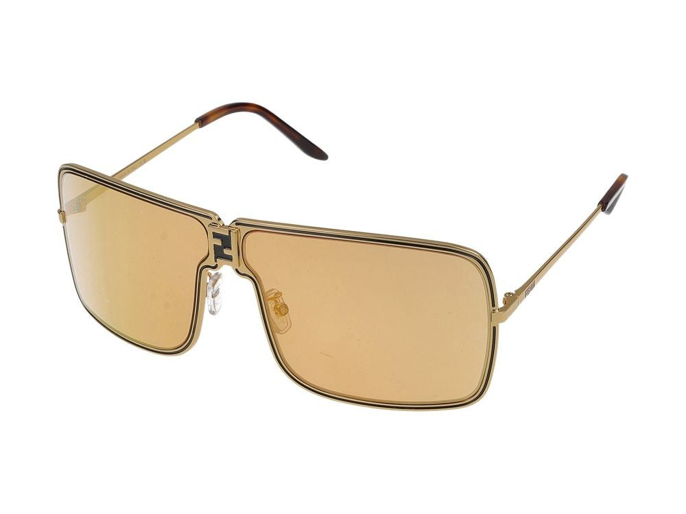 Maison Fendi Rectangular Frame Sunglasses With Rounded Edges