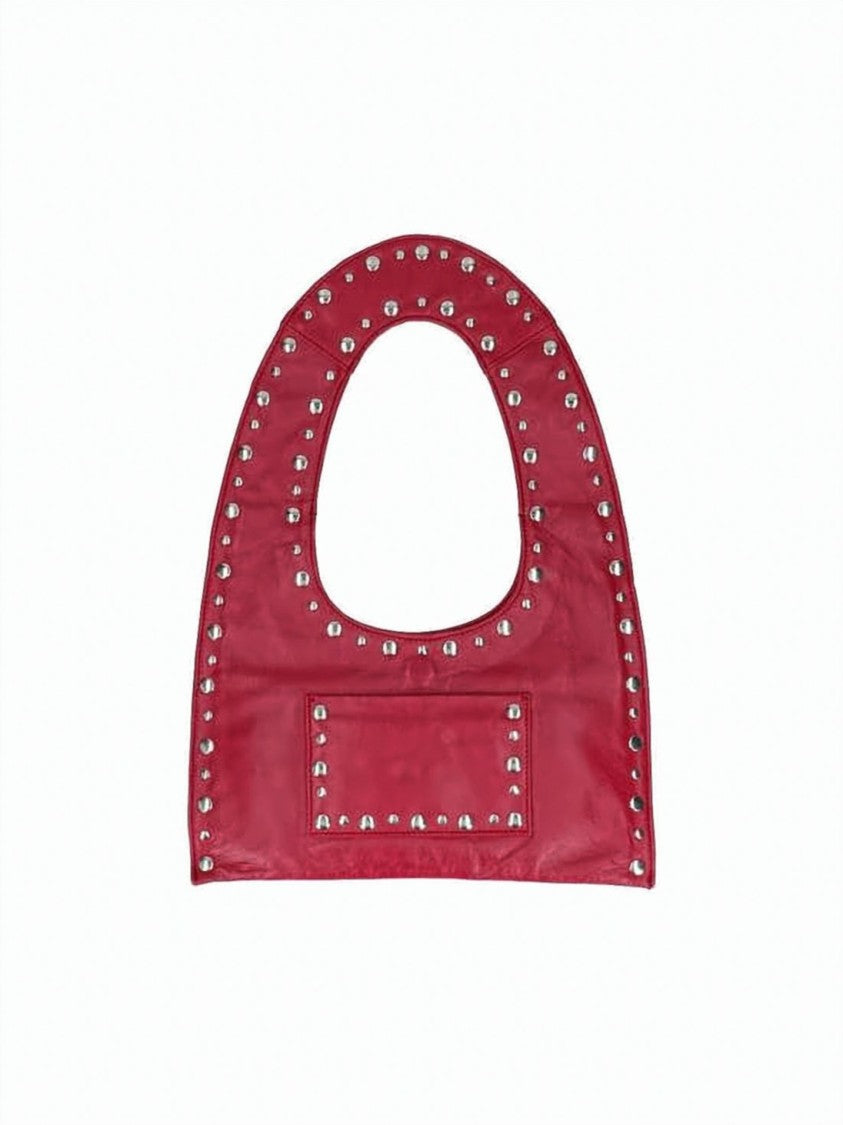 Gimaguas Rounded Rectangular Shoulder Bag With Cutout Handle