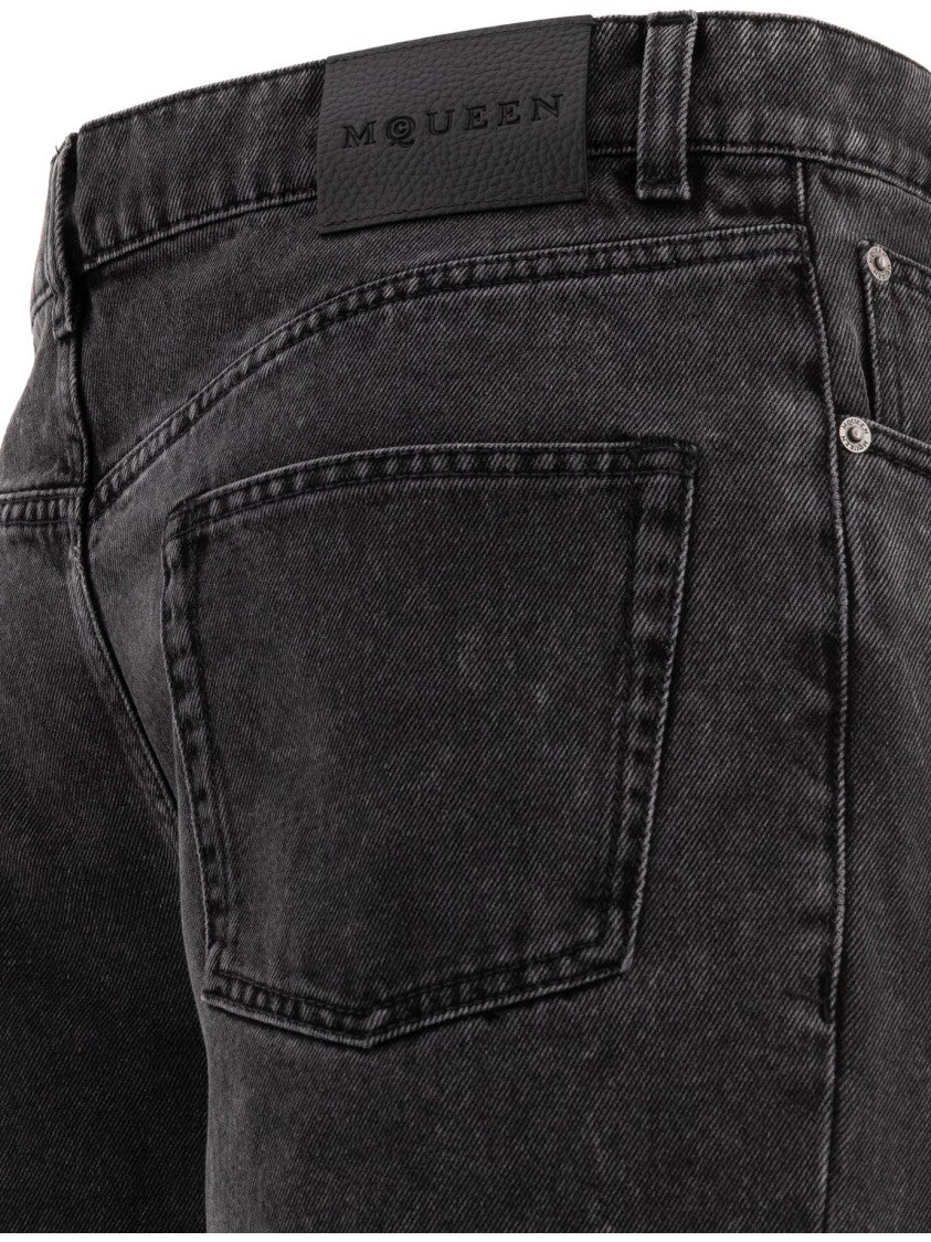Alexander Mcqueen Low Rise Baggy Jeans