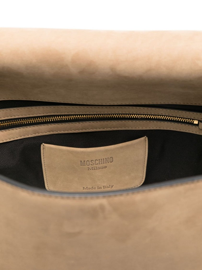 Moschino Structured Top Handle Bag With Detachable Shoulder Strap