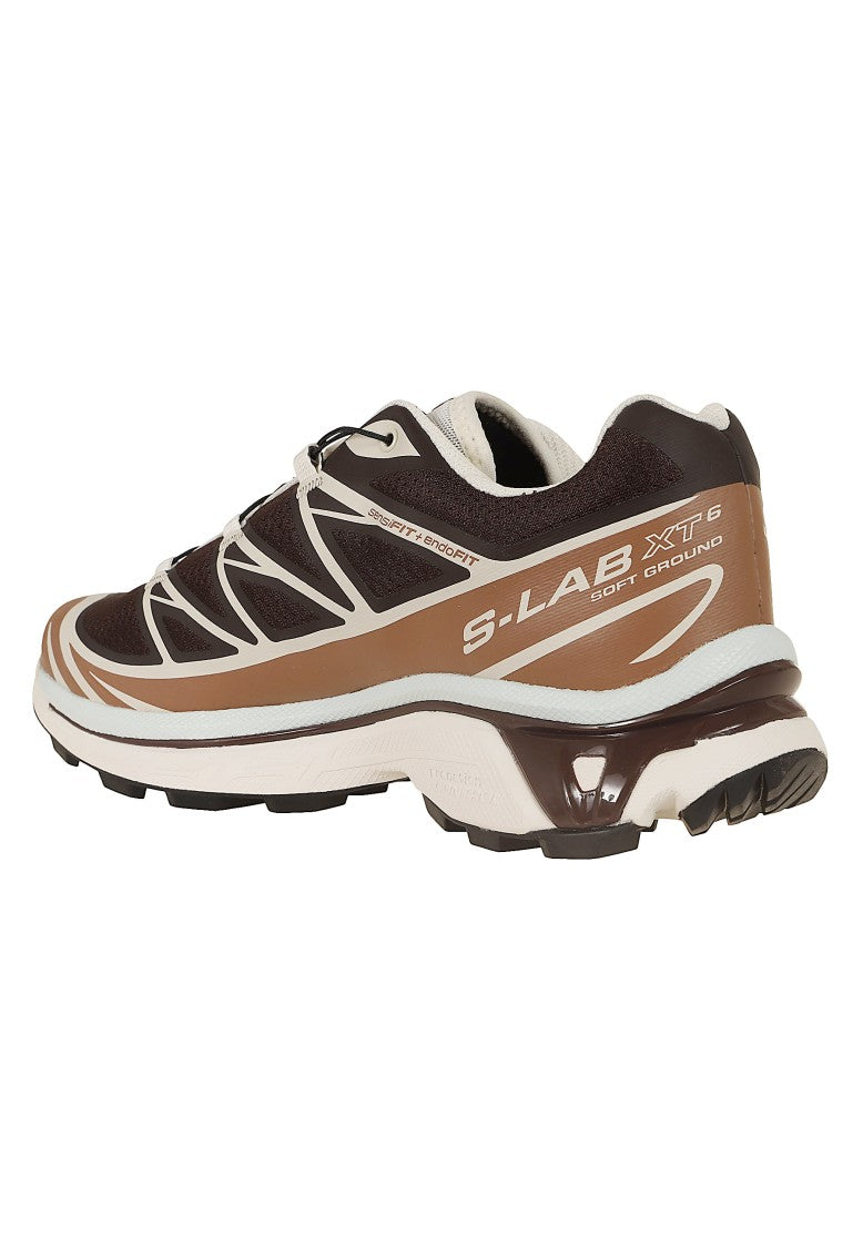 Salomon Black Coffee Xt-6 Technical Mesh Trail Sneakers