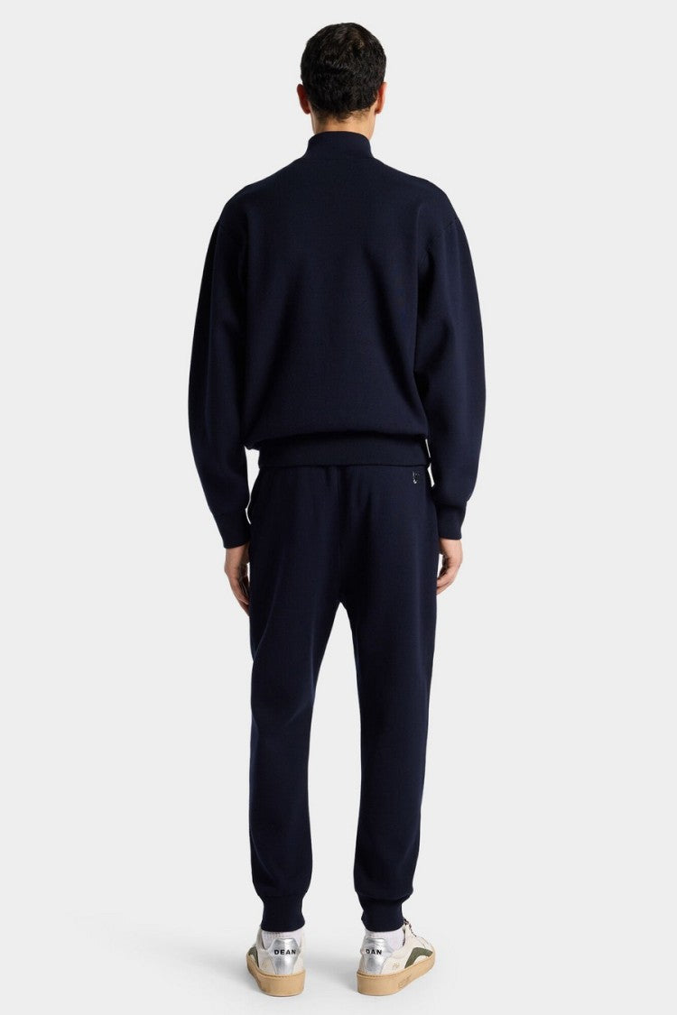 Dsquared2 Navy Drawstring Waist Side Pockets Viscose-Blend Sweatpants