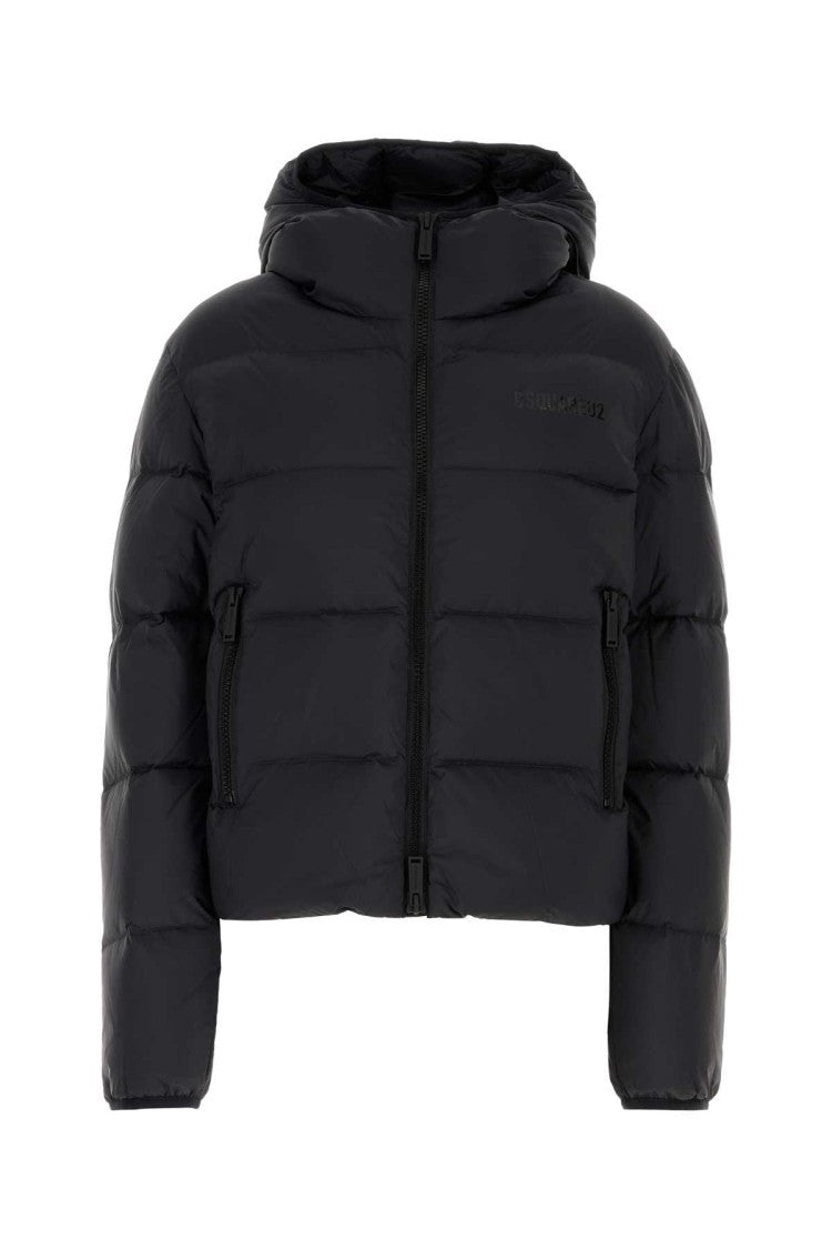 Dsquared2 Black Nylon Down Jacket