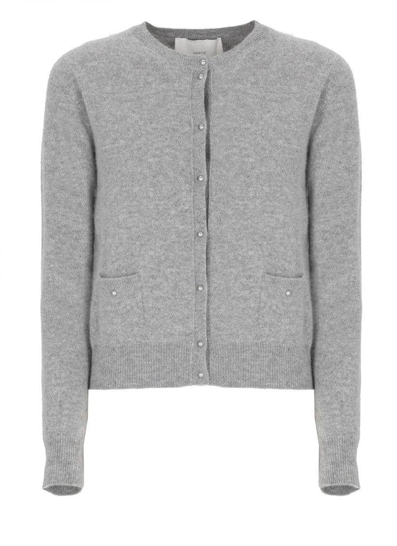 Vanisé Grey Cashmere Cardigan