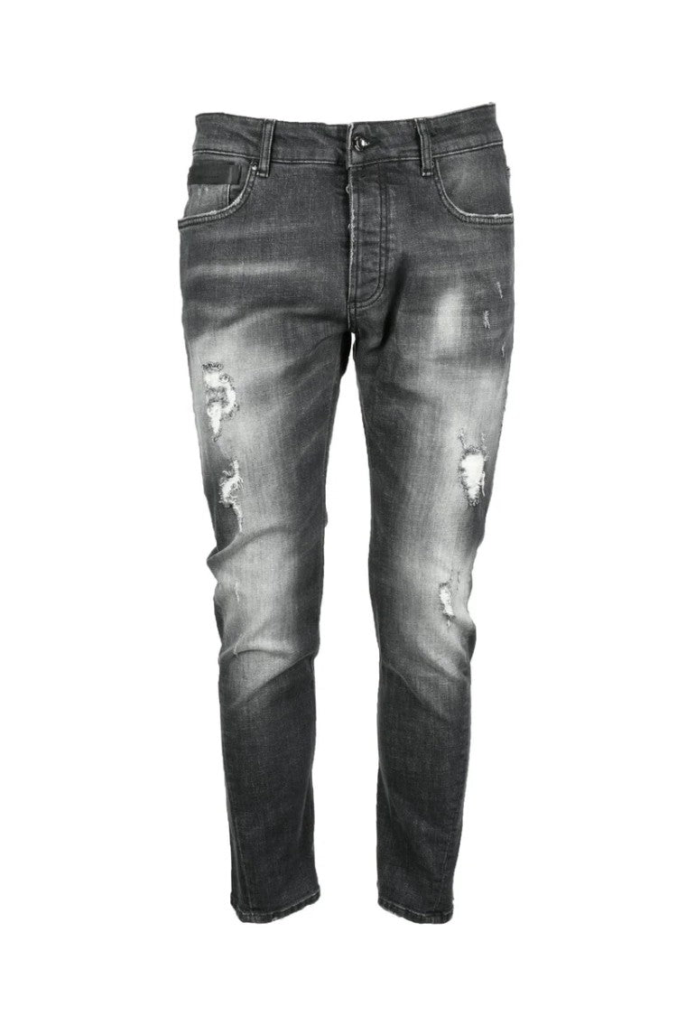 Costume National C. Black Cotton Stretch Jeans