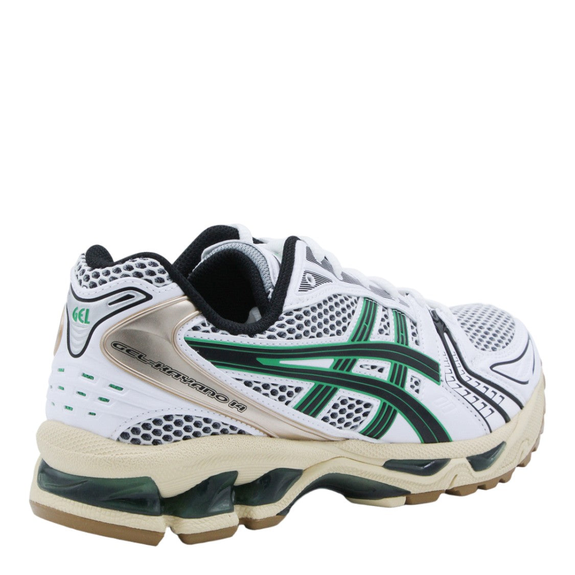 Asics White Mesh Dynamic Stripe Sneakers