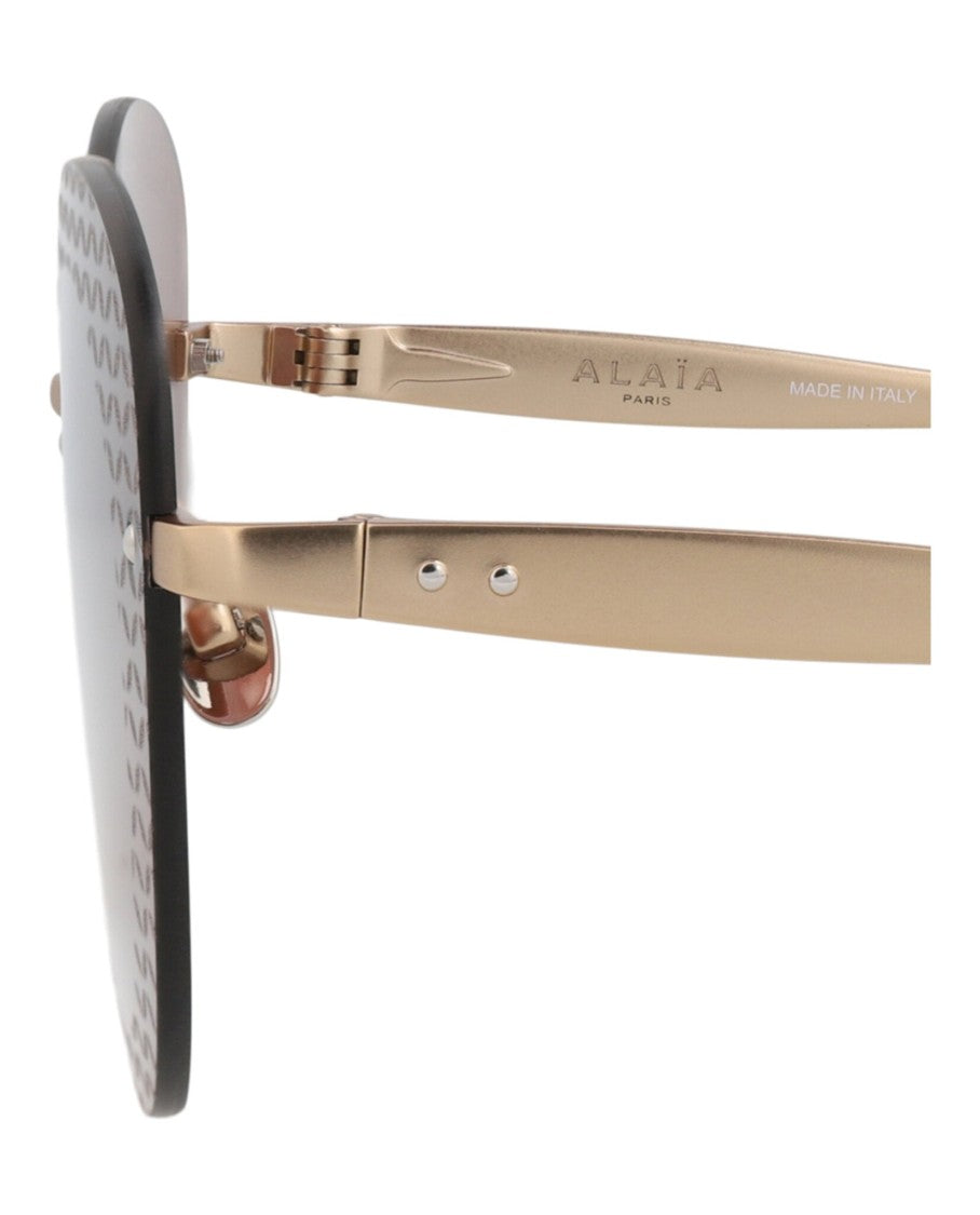 Alaïa Cat Eye-Frame Metal Sunglasses