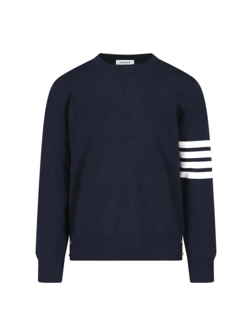 Thom Browne "4-Bar" Knit Sweater – Blue