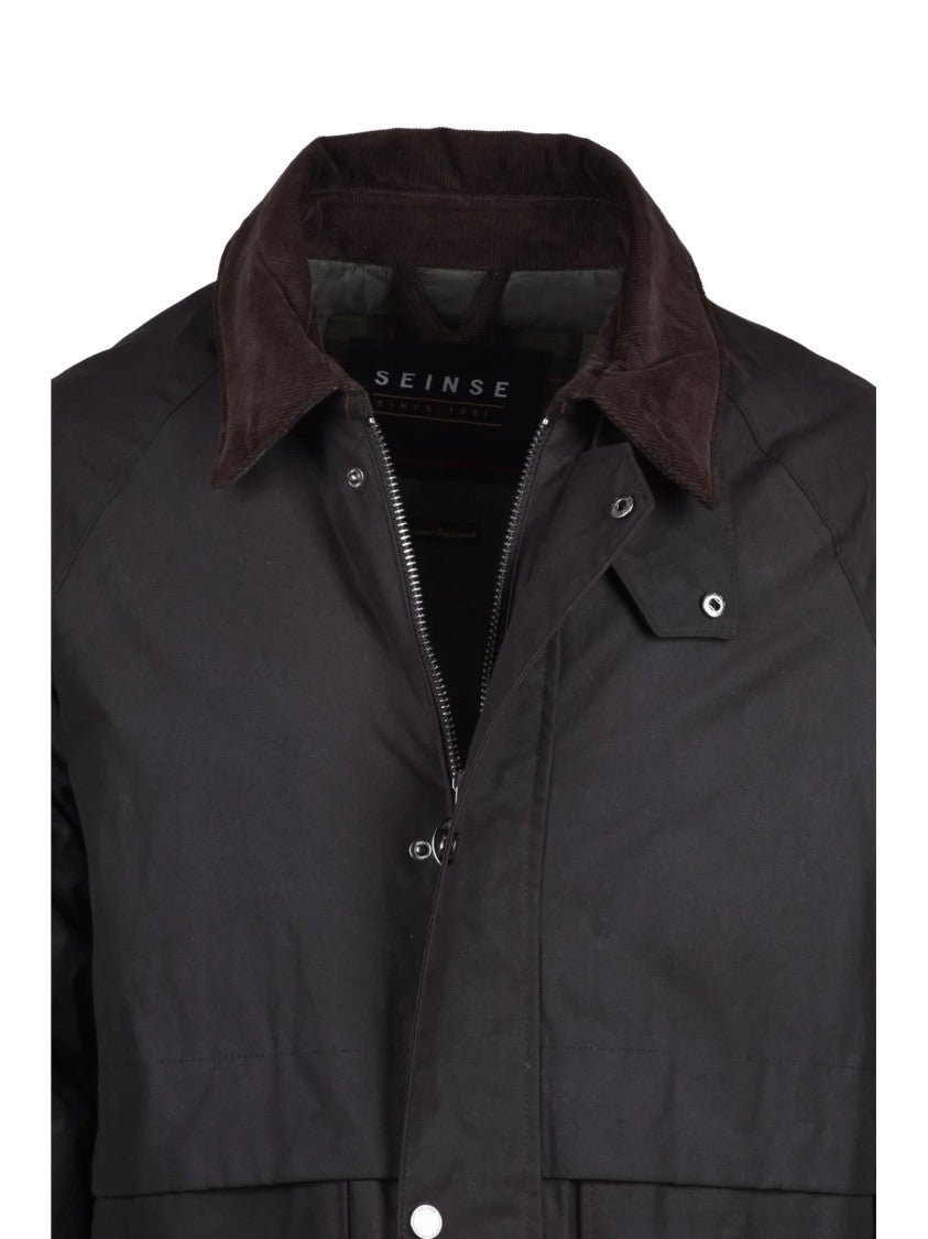 Seinse Seinse Quilted Overcoat With Structured Silhouette And Practical Closure