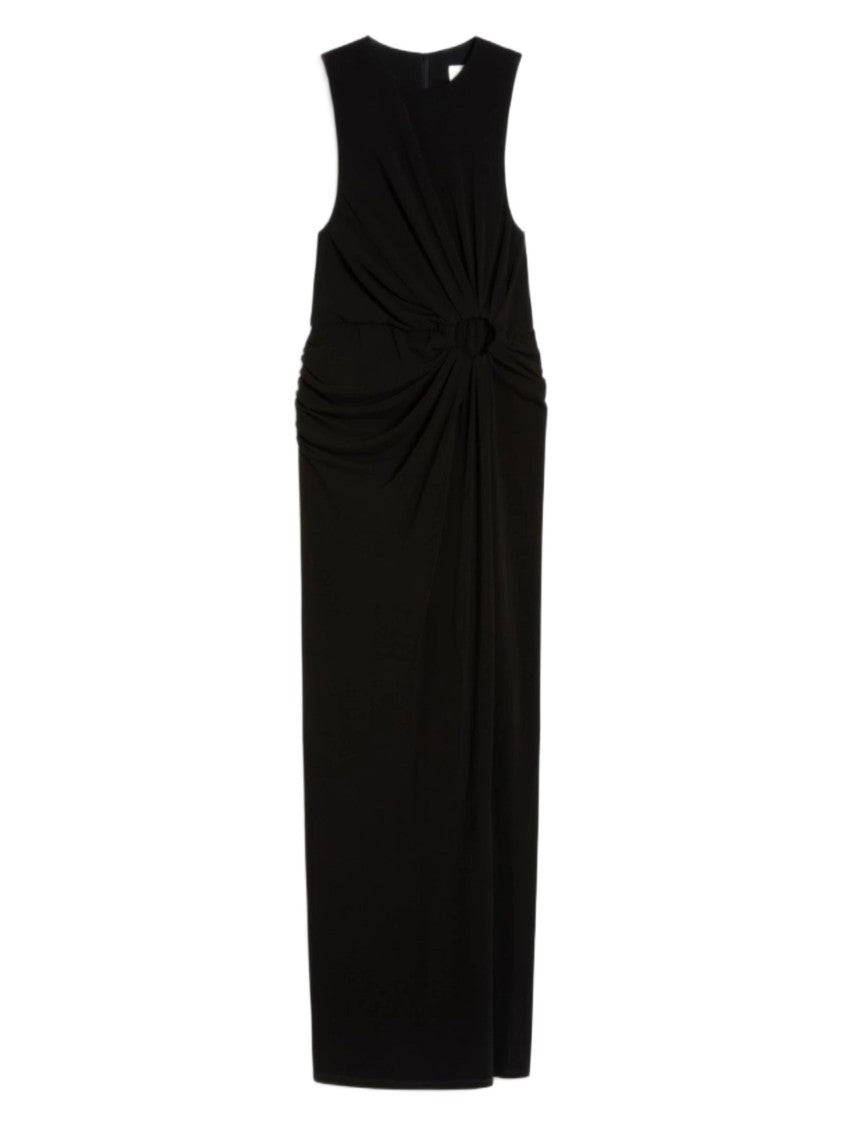 Sportmax Viscose Crêpe Drapped Ring Dress