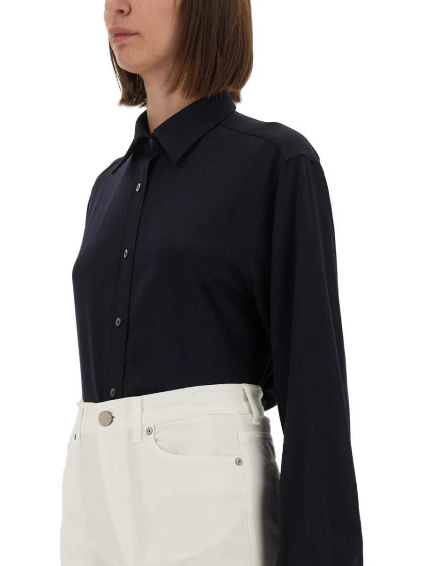 Moschino Relaxed Fit Black Cotton Shirt