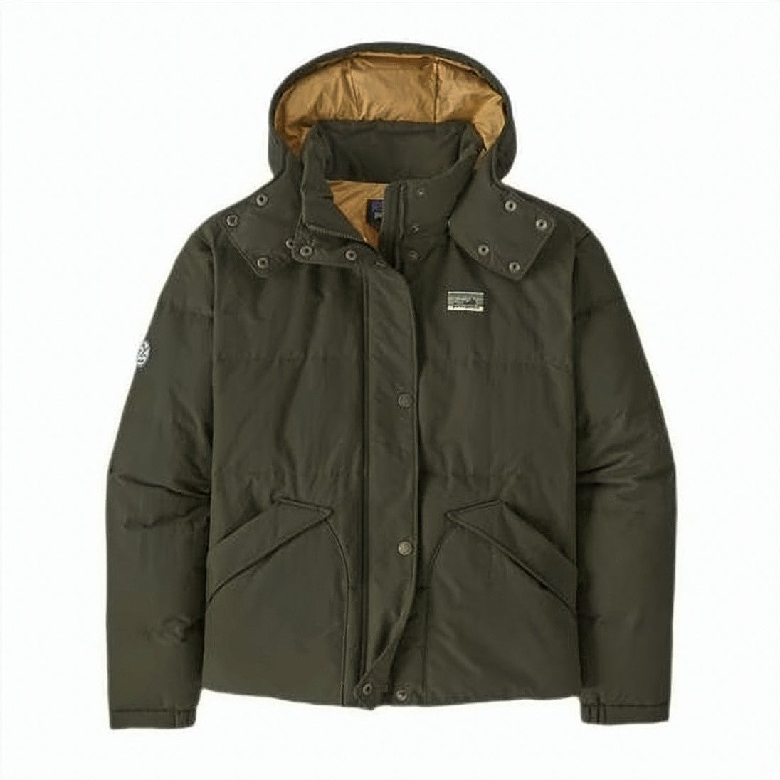 Patagonia Insulated Green Padded Jacket With Recycled Nylon And Feather Filling