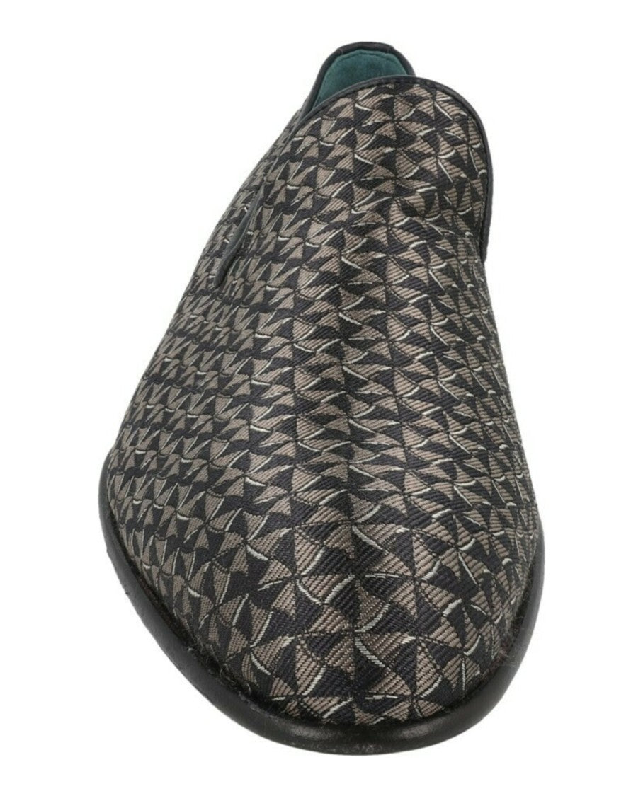 Brioni Geometeric Pattern Slip-On Loafers