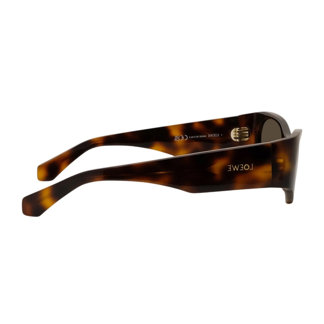 Loewe Havana Retro Oval Acetate Sunglasses