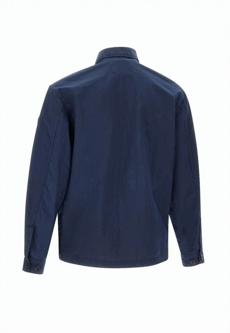 C.P. Company Structured Utility Jacket With Zipper Closure And Logo Patch