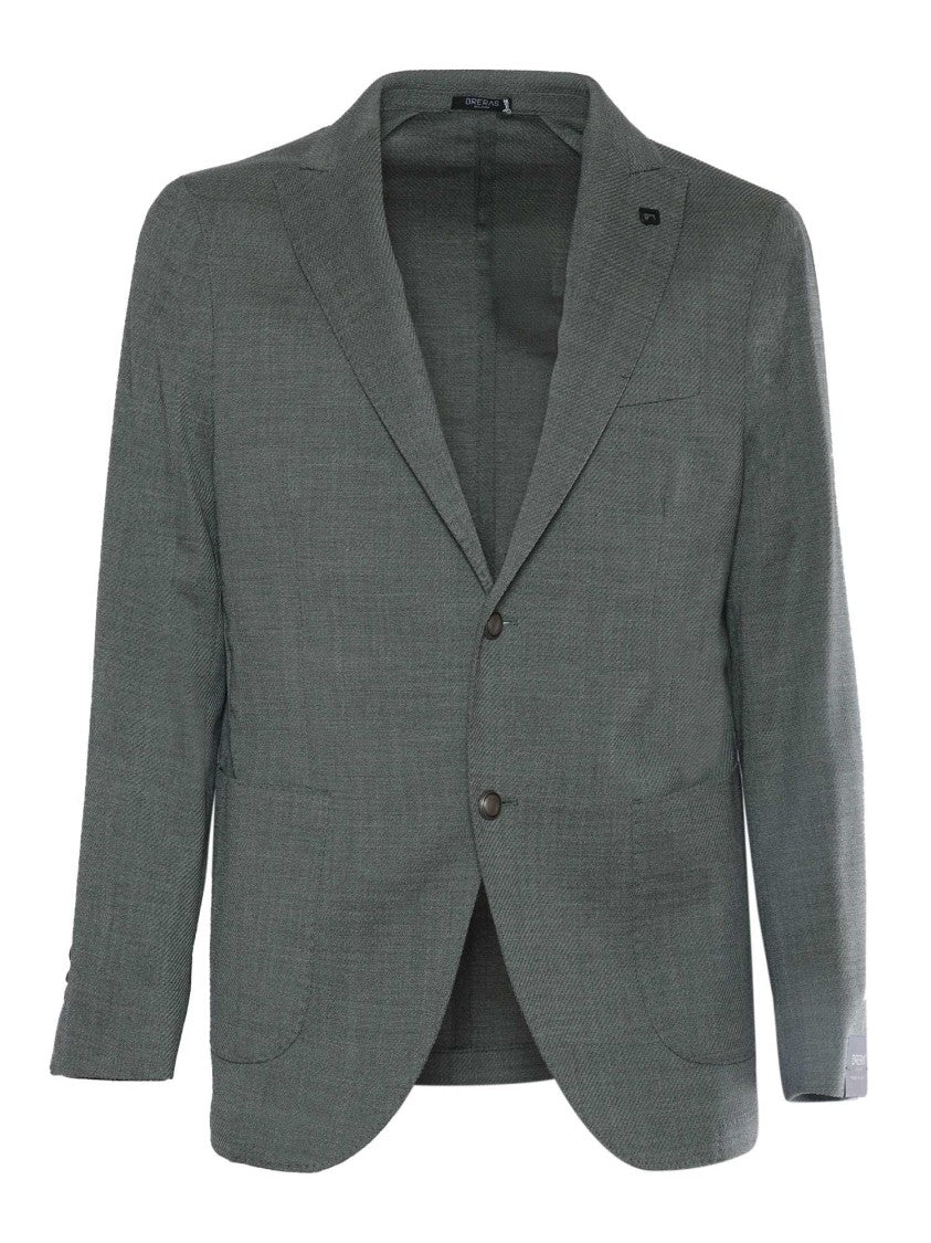 Breras Tailored Grey Blazer With Notch Lapel