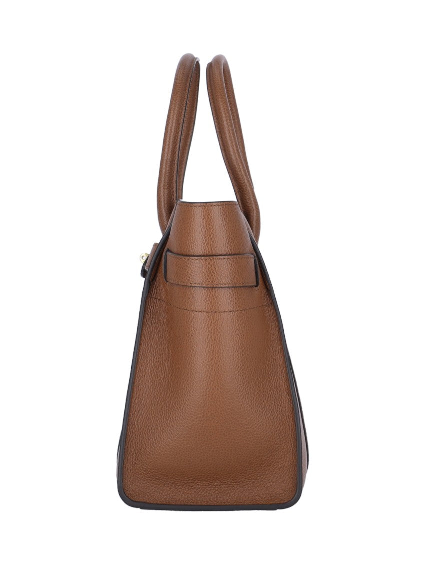 Mulberry Brown Bayswater Small Grain Leather Bag