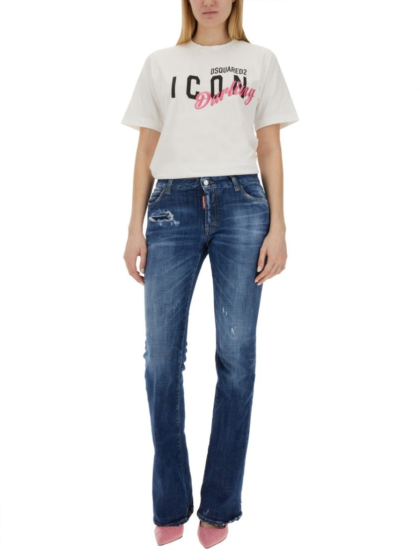 Dsquared2 Blue Flare Jeans