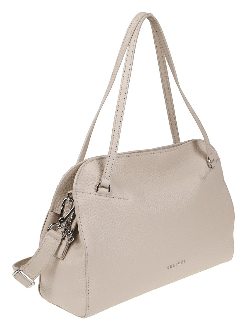 Orciani Lido Medium Textured Leather Handbag