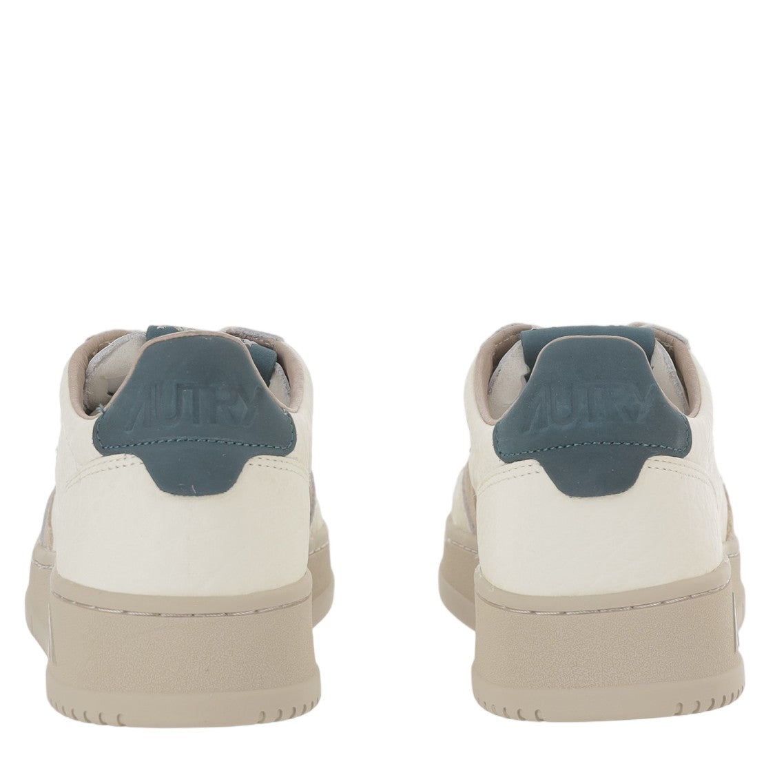 Autry Navy Suede Insert Leather Sneakers