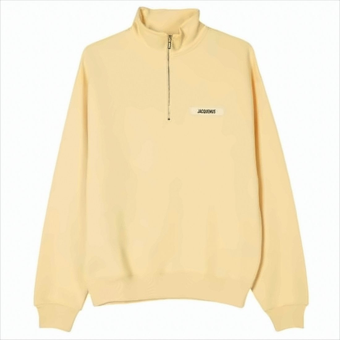 Jacquemus High-Collar Long-Sleeve Pullover With Half-Zip Closure