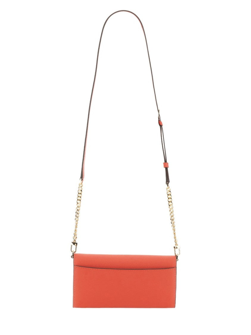 Michael Michael Kors Cow Leather Wallet With Detachable Shoulder Strap