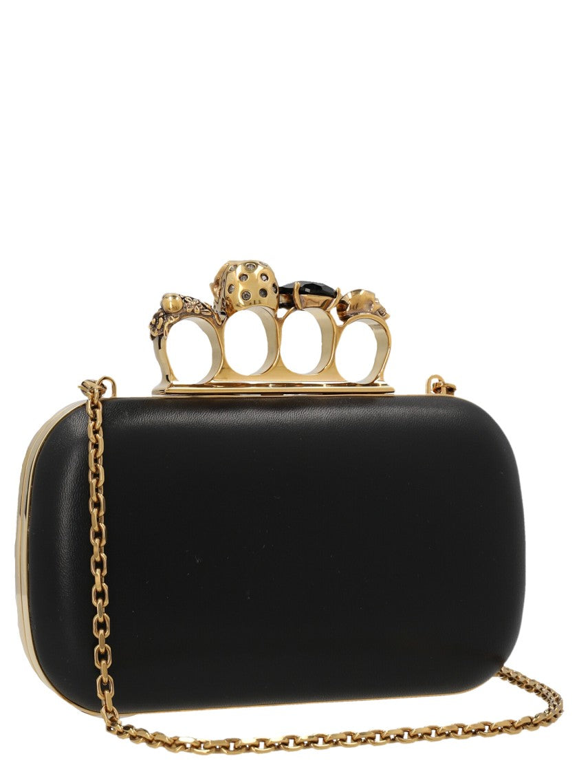 Mcqueen 'Skull Four Ring’ Clutch