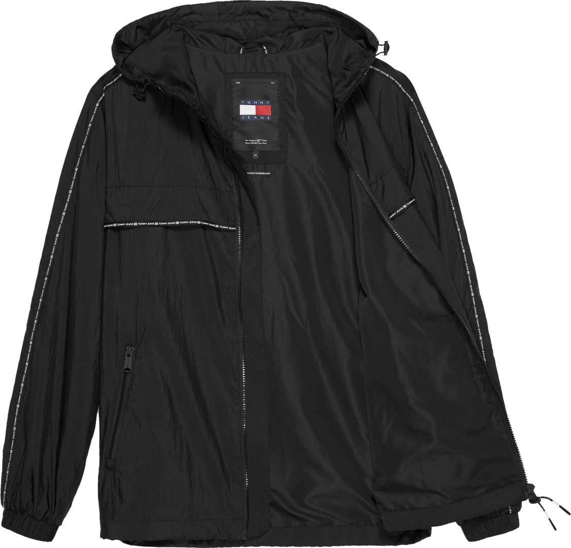 Tommy Jeans Black Full Zip Jacket With Tommy