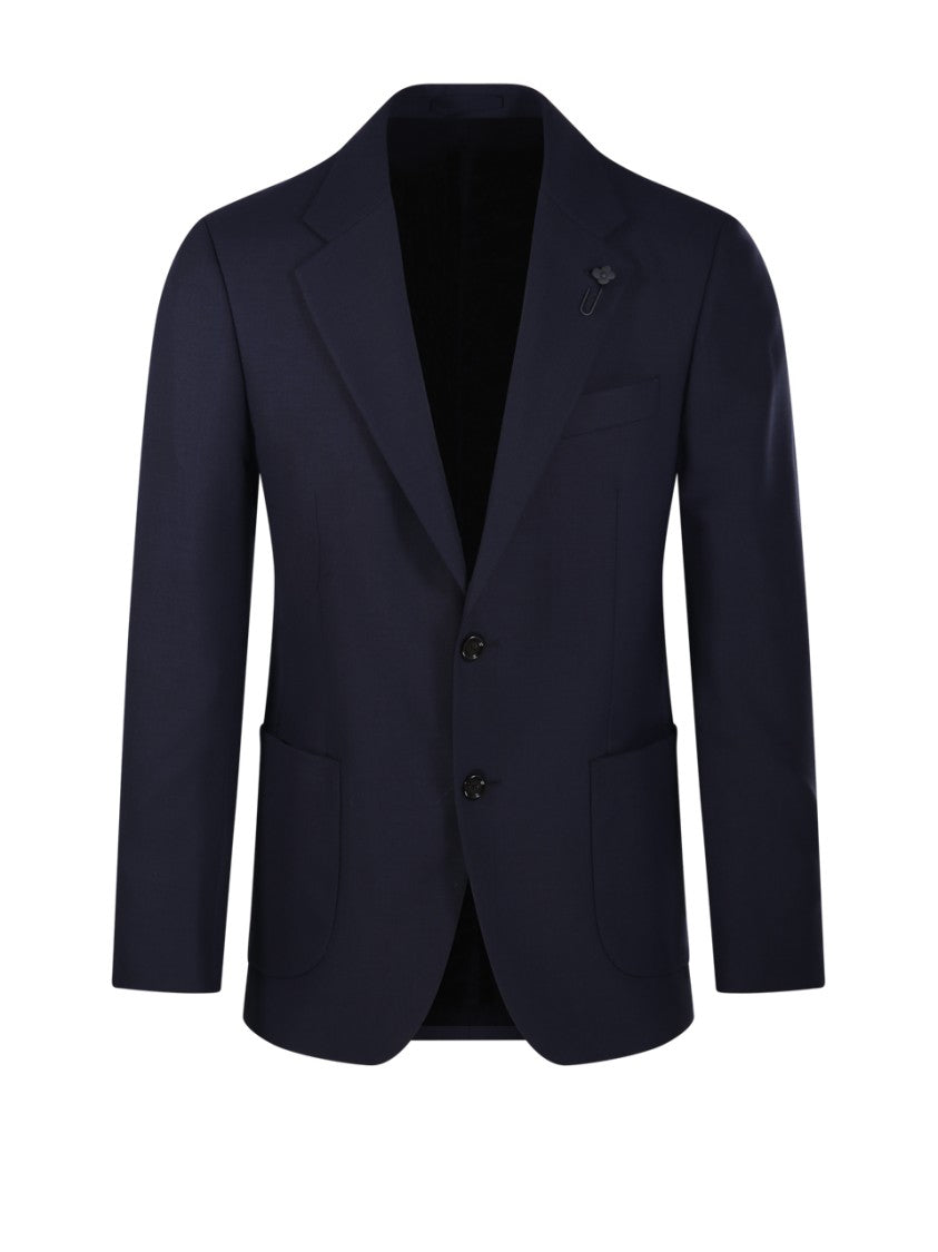 Lardini Classic Tailored Black Blazer