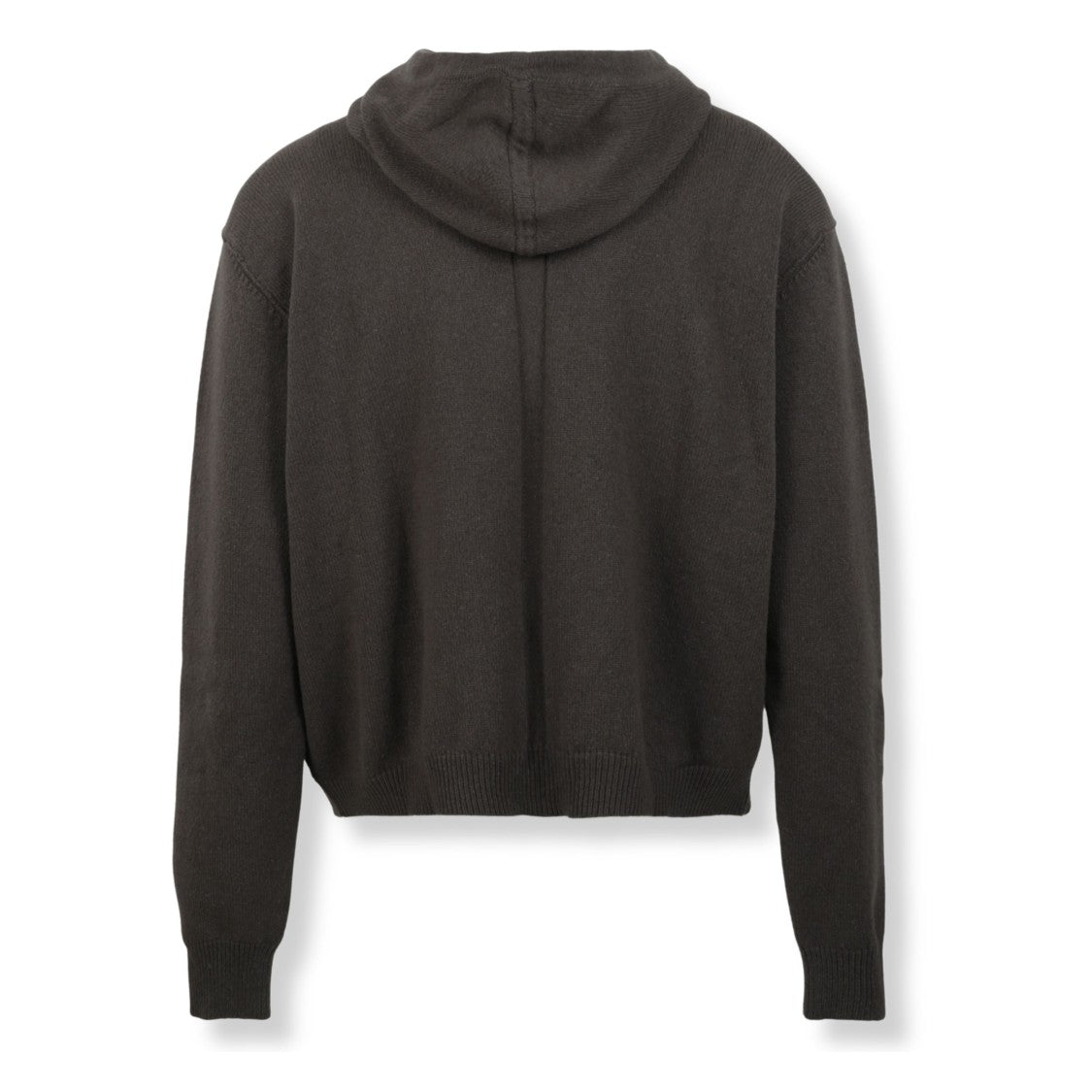 Rick Owens Full-Zip Knitted Hoodie With Textured Knit Design