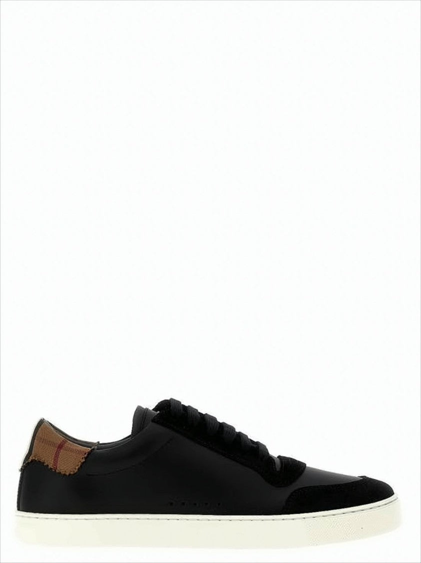 Burberry Low-Top Black Sneakers With Suede Accents
