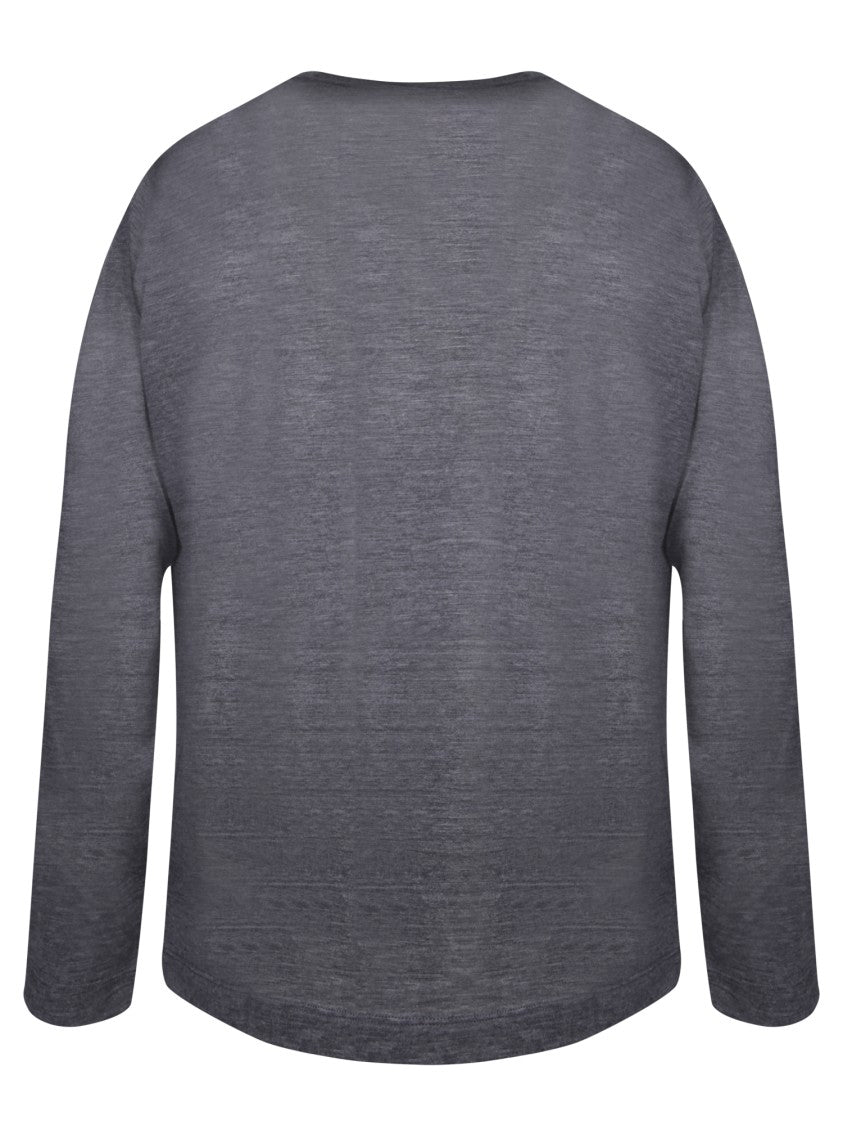 Zanone Grey Longsleeve T-Shirt