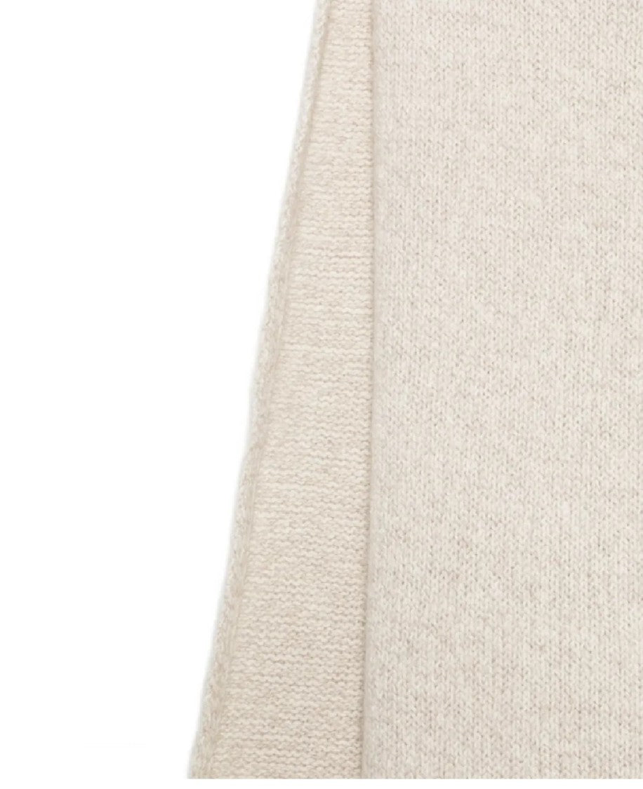 Lardini Delicate Knit Scarf With Fringe Detail