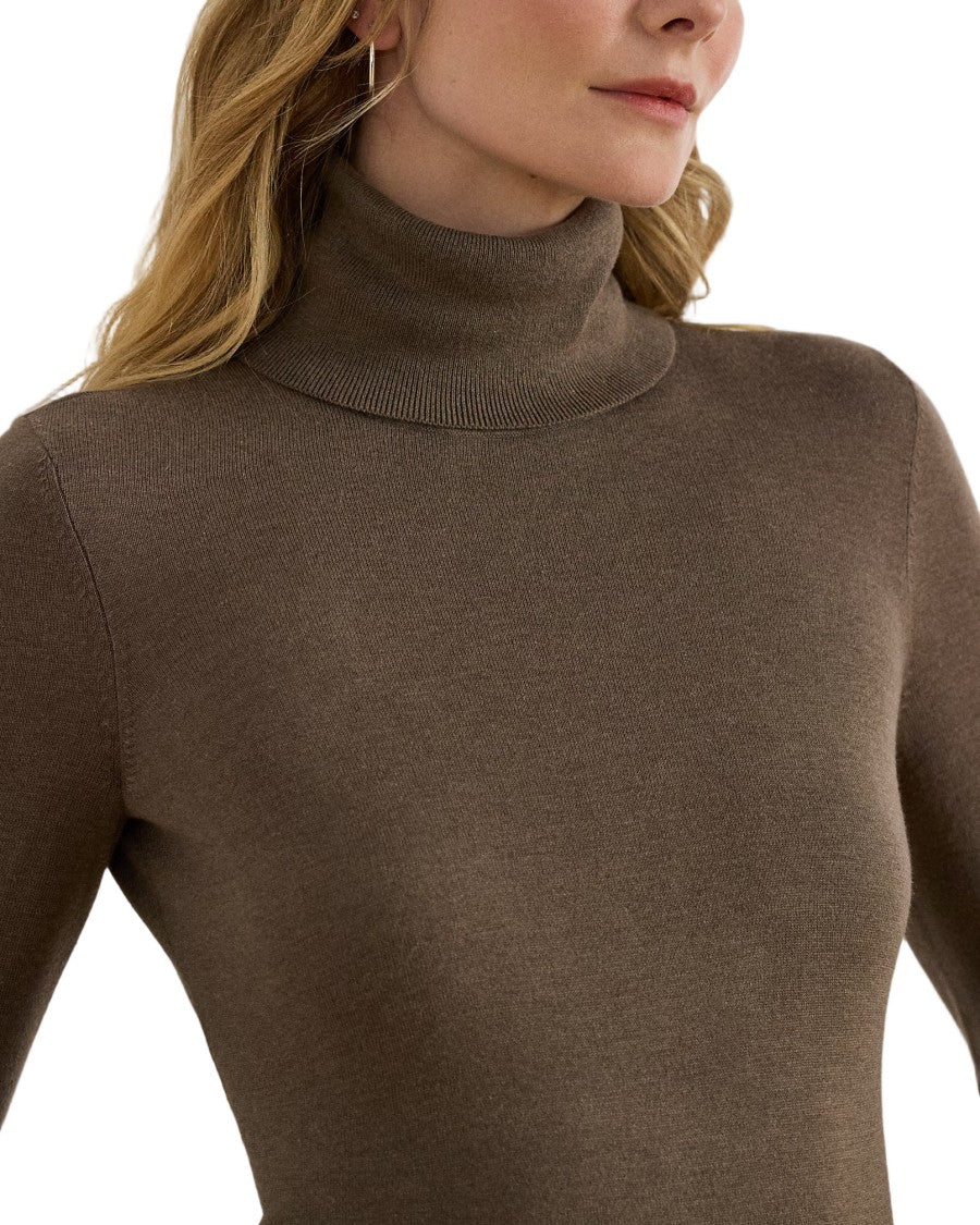 Lauren Ralph Lauren Zoe Long Sleeve Pullover With High Turtleneck