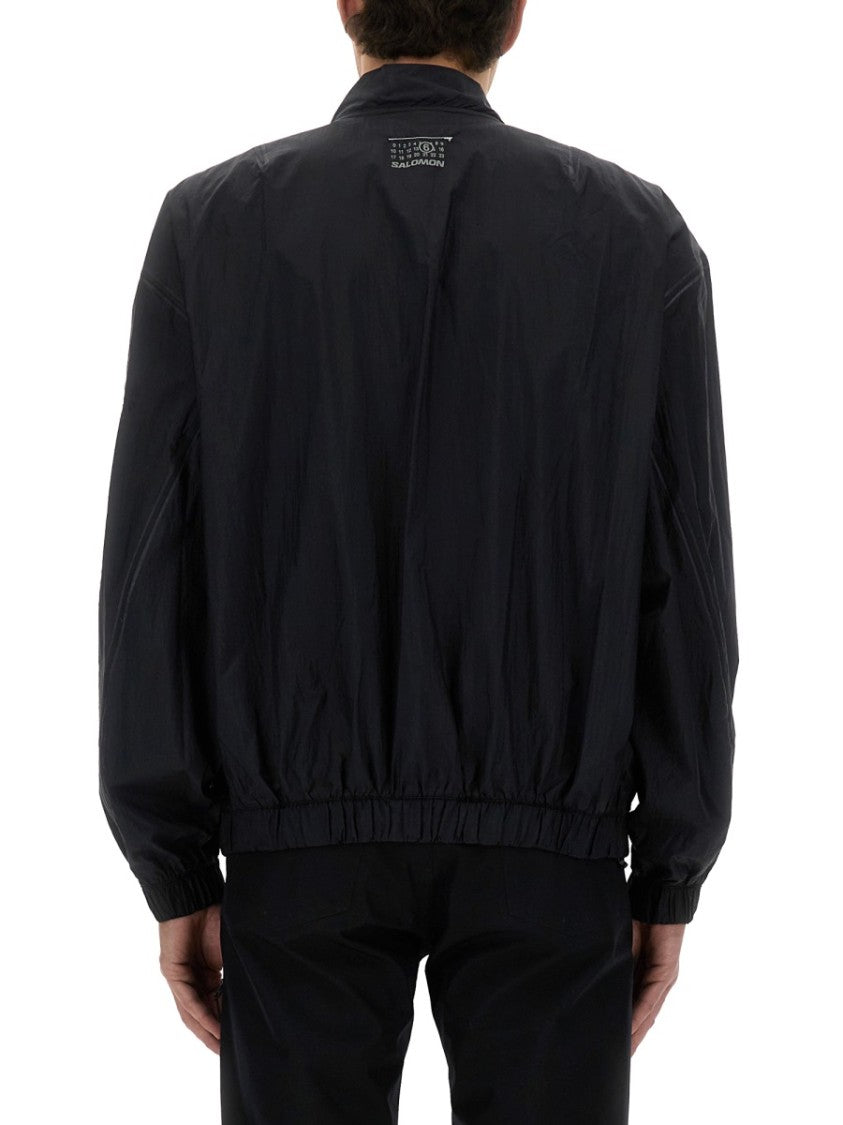 Mm6 By Maison Margiela X Salomon Relaxed Fit Black Nylon Jacket