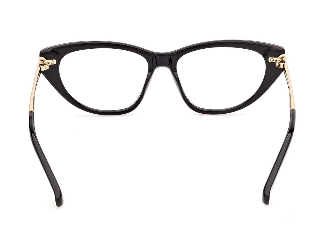 Max Mara Mm5254 Glossy Gold Temple Cat-Eye Sunglasses