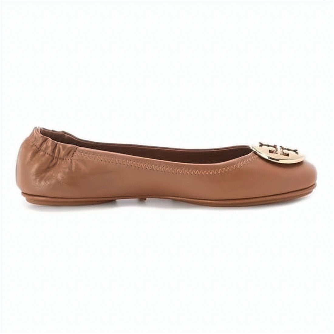 Tory Burch Mini Travel Lambskin Leather Ballerina Flats