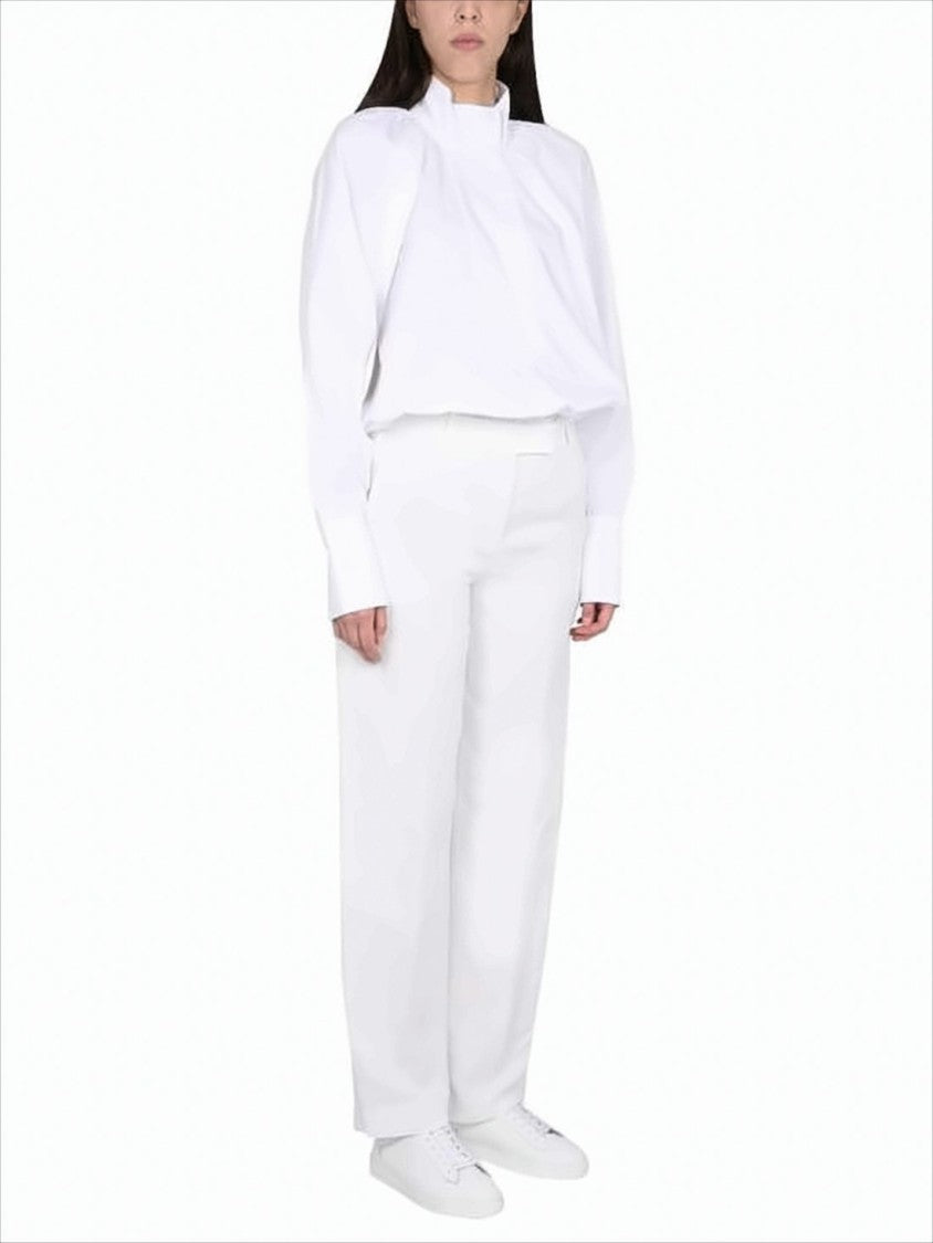 Patou Voluminous White Cotton Shirt