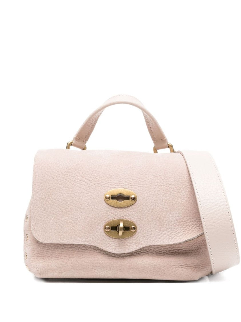 Zanellato Structured Calfskin Handbag With Gold-Tone Accents