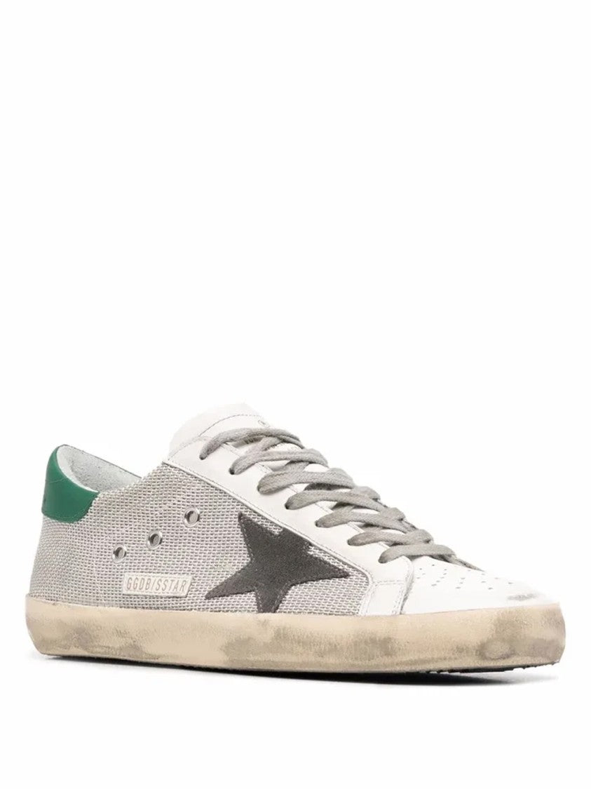 Golden Goose Textured Mesh Sneakers With Prominent Star Design