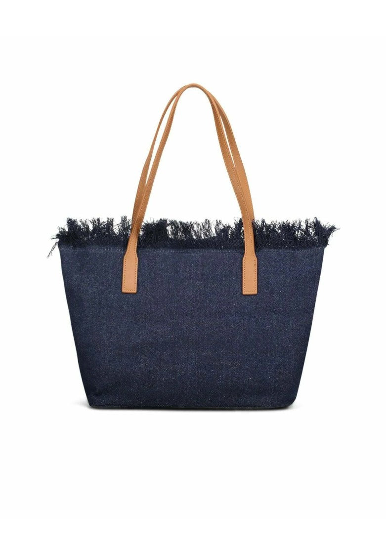 Mc2 Saint Barth Spacious Tote Bag With Fringed Top
