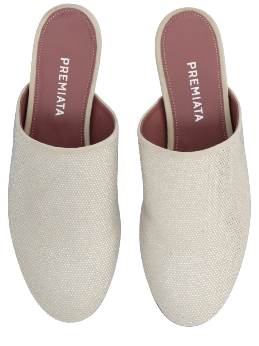 Premiata Pointed Toe Suede Slippers