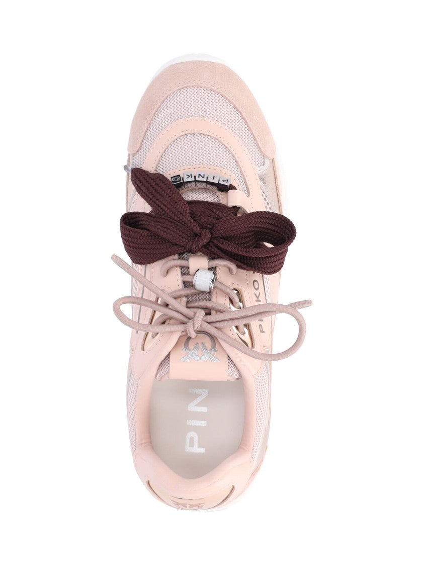 Pinko Pink Yulia 01 Calf Leather Sneakers