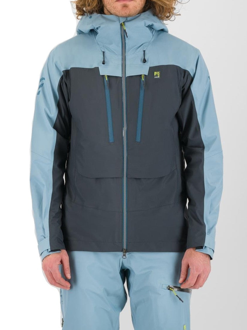Karpos Blue/Grey Midi Shell Hooded Jacket
