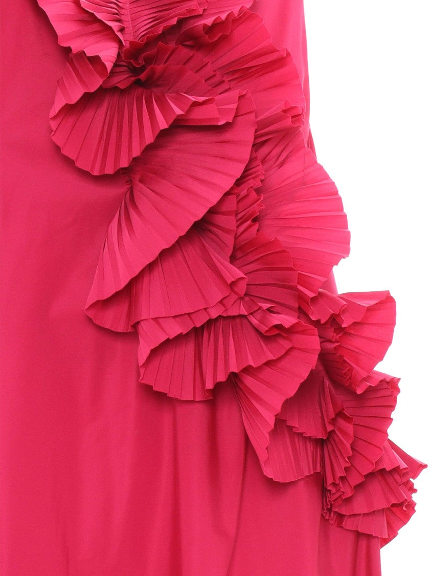 P.A.R.O.S.H. Maxi Dress With Cascading Ruffle Detail