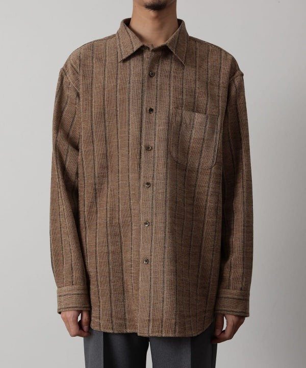 Beams Moleskin Shirt With Relaxed Silhouette